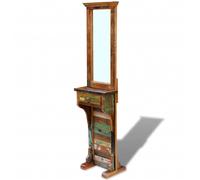 vidaXL - Miroir couloir en bois de récupération