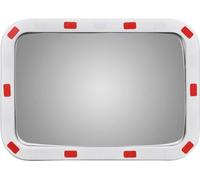 vidaXL Miroir de circulation convexe carré 40×60 cm avec réflecteurs