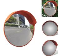 vidaXL Miroir de circulation Convexe PC-plastique Orange 45 cm Outdoor - Panneaux de circulation