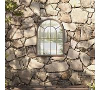 vidaXL Miroir de jardin 60x45 cm - Sable