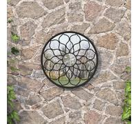 vidaXL Miroir de jardin - Noir