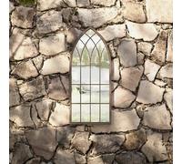 Miroir de jardin Sable 70x30 cm Fer pour utilisation extérieure