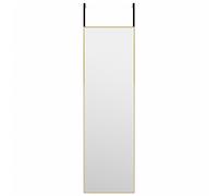 vidaXL Miroir de porte 30x100 cm Doré – Verre et aluminium