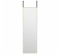 vidaXL Miroir de porte Doré 30x100 cm Verre et aluminium