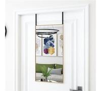 vidaXL Miroir de porte 327416 Doré 40 x 80 cm Verre et aluminium