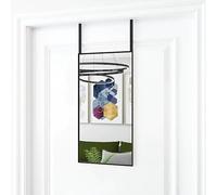 vidaXL Miroir mural décoratif 30x60 cm Noir Verre et aluminium