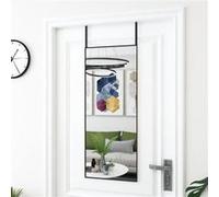 Vidaxl Miroir De Porte Noir 40x100 Cm Verre Et Aluminium