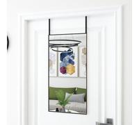 vidaXL Miroir de porte 40x80 cm – Noir, verre et aluminium