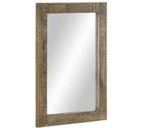 vidaXL Miroir de salle de bain 50x2,5x70 cm bois de manguier massif