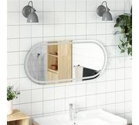 vidaXL Miroir LED - Ovale Salle de bain