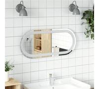 vidaXL Miroir de salle de bain à LED 70x30 cm ovale, miroir, miroir de salle de bain avec lumières, miroir de courtoisie avec lumières miroir