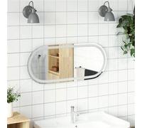 vidaXL Miroir LED 90x40 cm ovale
