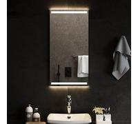 vidaXL Miroir de Salle de Bain à LED Décoratif Cosmétique Miroir de Courtoisie Miroir de Maquillage Toilette Maison Intérieur 40x80 cm miroir G