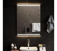 vidaXL Miroir de Salle de Bain à LED Décoratif Cosmétique Miroir de Courtoisie Miroir de Maquillage Toilette Maison Intérieur 60x80 cm miroir G