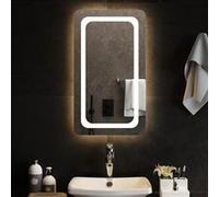 vidaXL Miroir de Salle de Bain à LED Décoratif Cosmétique Miroir de Courtoisie Miroir de Maquillage Toilette Maison Intérieur 40x70 cm miroir G