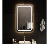 vidaXL Miroir de Salle de Bain à LED Décoratif Cosmétique Miroir de Courtoisie Miroir de Maquillage Toilette Maison Intérieur 60x100 cm miroir G