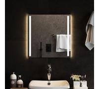 vidaXL Miroir de Salle de Bain à LED Miroir de Maquillage Lumineux Coiffeuse Cosmétique Décoration de Toilette Maison Intérieur 50x50 cm miroir G
