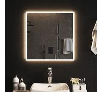 vidaXL Miroir de Salle de Bain à LED Mural Miroir de Maquillage Lumineux Coiffeuse Cosmétique Décoration Toilette Intérieur 60x60 cm miroir G