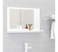 Miroir de salle de bain Blanc 60x10,5x37 cm Bois d'ingénierie