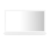 vidaXL Miroir de Salle de Bain Blanc 60x10,5x37 cm Bois d’ingénierie