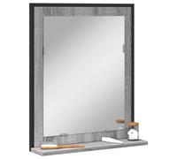 vidaXL Miroir de salle de bain et étagère sonoma gris bois ingénierie