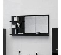 VidaXL Miroir de salle de bain - Noir