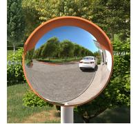 vidaXL Verkeersspiegel voor buiten convex Ã˜30 cm polycarbonaat oranje153081 G