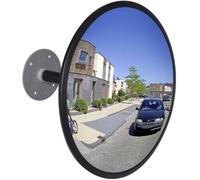 vidaXL Miroir de trafic convexe acrylique noir 30 cm intérieur