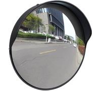 vidaXL Miroir Convexe d'extérieur Noir en Plastique 30cm Miroir Sortie De Garage