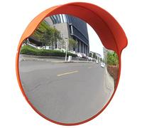 vidaXL Miroir de trafic Convexe d'extérieur Plastique PC Orange 45 cm