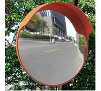 vidaXL Miroir convexe d'extérieur Sortie de garage plastique 45 cm orange