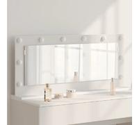 vidaXL Miroir de vanité Blanc 100 x 45 x 18 cm Verre et bois composite