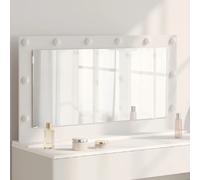 vidaXL Miroir de vanité Blanc 100 x 55 x 18 cm Verre et bois composite