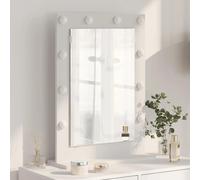 vidaXL Miroir de vanité Blanc 70 x 50 x 18 cm Verre et bois composite