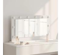 vidaXL Miroir de vanité Blanc 80 x 45 x 18 cm Verre et bois composite