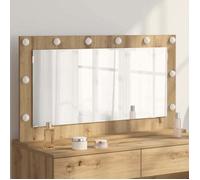 vidaXL Miroir de vanité Rectangulaire Chêne artisanal 100 x 55 x 18 cm
