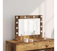 vidaXL Miroir de vanité Rectangulaire Bois ancien 60 x 45 x 18 cm