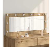 vidaXL Miroir de vanité Rectangulaire Chêne artisanal 100 x 45 x 18 cm