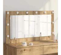 vidaXL Miroir de vanité Rectangulaire Chêne artisanal 100 x 55 x 18 cm