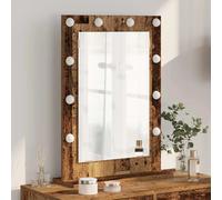 vidaXL Miroir de vanité Rectangulaire Chêne artisanal 70 x 50 x 18 cm