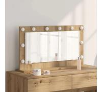 vidaXL Miroir de vanité Rectangulaire Chêne artisanal 80 x 45 x 18 cm