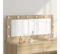 vidaXL Miroir de vanité Rectangulaire Chêne Sonoma 100 x 45 x 18 cm