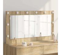 vidaXL Miroir de vanité Rectangulaire Chêne Sonoma 100 x 55 x 18 cm