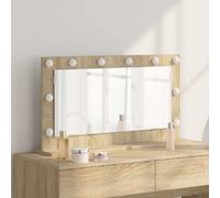 vidaXL Miroir de vanité Rectangulaire Chêne Sonoma 80 x 45 x 18 cm