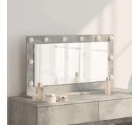 vidaXL Miroir de vanité Rectangulaire Gris béton 80 x 45 x 18 cm