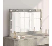 vidaXL Miroir de vanité Rectangulaire Gris béton 80 x 55 x 18 cm
