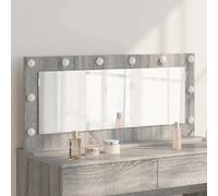 vidaXL Miroir de vanité Rectangulaire Gris Sonoma 100 x 45 x 18 cm