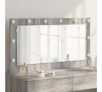 vidaXL Miroir de vanité Rectangulaire Gris Sonoma 100 x 55 x 18 cm