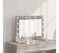 vidaXL Miroir de vanité Rectangulaire Gris Sonoma 60 x 45 x 18 cm