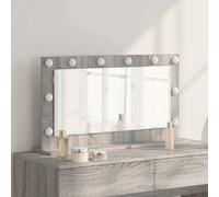vidaXL Miroir de vanité Rectangulaire Gris Sonoma 80 x 45 x 18 cm